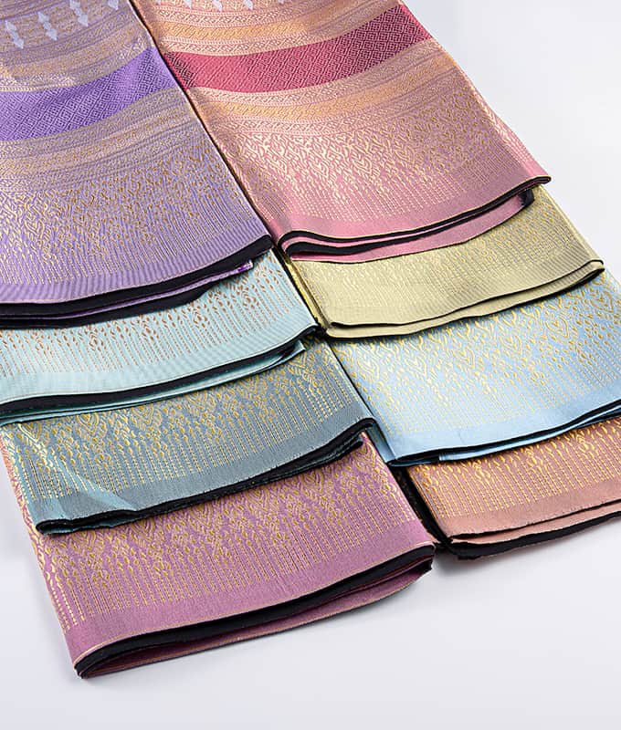 ผ้าโสร่งไทยยอดนิยม ผ้า Jacquard โพลีเอสเตอร์ทั้งหมด